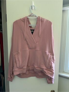 UGG Women's Dusty Rose Hooded Fleece Pullover